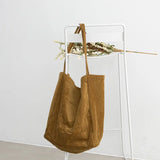 Corduroy Handbag Large Capacity Shopping Bag Casual Shoulder Tote