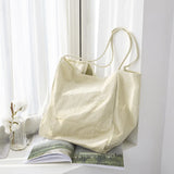 Corduroy Handbag Large Capacity Shopping Bag Casual Shoulder Tote