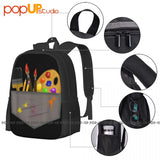 Artist Painter Brush Backpack Large Capacity Creative 3D Printing