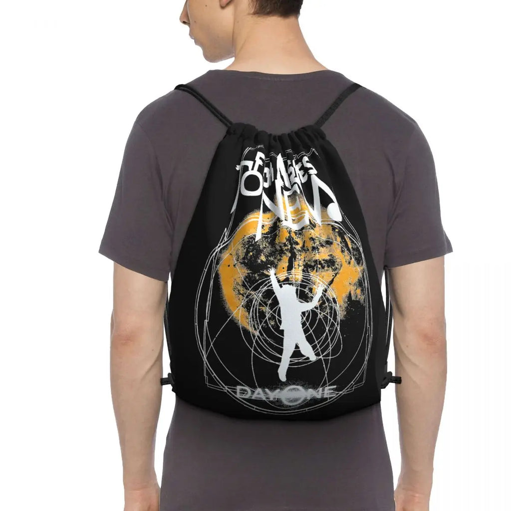 Ashes To Fatn Kid In Space Drawstring Bags Gym Bag Vintage Shoe Bag