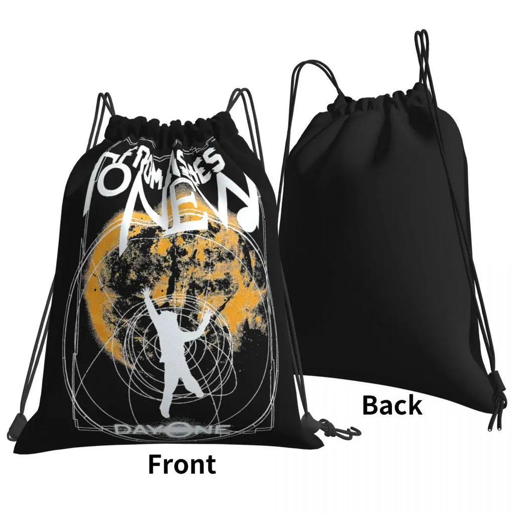 Ashes To Fatn Kid In Space Drawstring Bags Gym Bag Vintage Shoe Bag