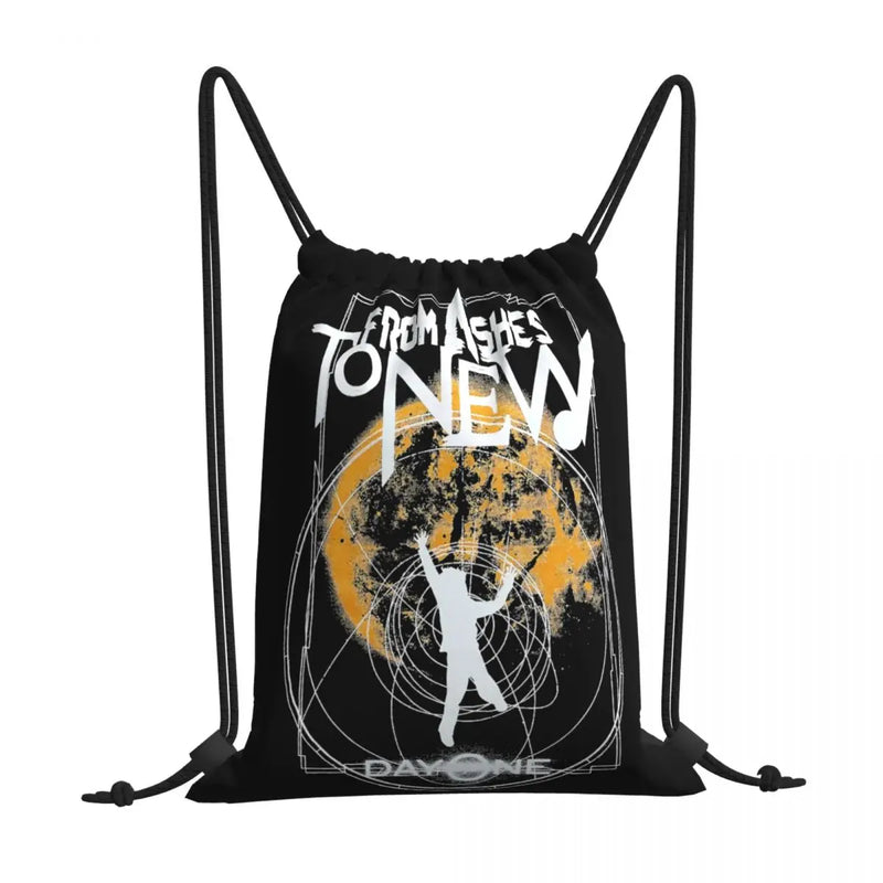 Ashes To Fatn Kid In Space Drawstring Bags Gym Bag Vintage Shoe Bag