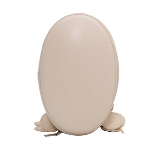Fashion Oval Rugby Crossbody Bags for Women Solid PU Leather Shoulder Bags