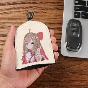 Asoul Jiaran 3D Print Car Key Bag Wallet Anime Cartoon Pull Key Case