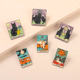 Skeleton Tarot Enamel Pin Gothic Dark Witch Jewelry