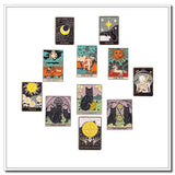 Skeleton Tarot Enamel Pin Gothic Dark Witch Jewelry