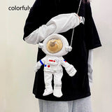 Astronaut Bear Shoulder Bag Crossbody Purse Girls Clutch Bags