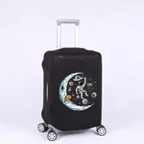 Astronaut Pattern Luggage Cover Protects 18-32 Inch Suitcases