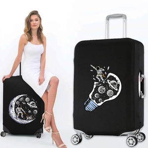 Astronaut Pattern Luggage Covers Protective Cover Elastic Luggage Cover