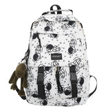 Astronaut Backpack School Bag Unisex Travel Female Books Bag