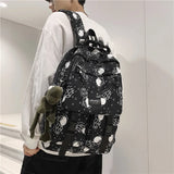 Astronaut Backpack School Bag Unisex Travel Female Books Bag