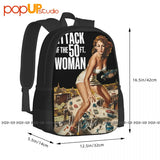 Attack Of The 50 Foot 1958 Film Poster Backpack School Travel Bag