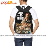 Attack Of The 50 Foot 1958 Film Poster Backpack School Travel Bag