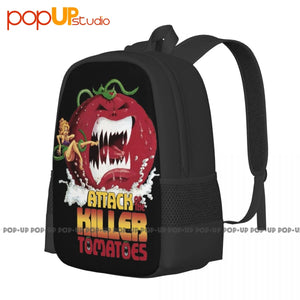 Killer Tomatoes Backpack Large Capacity Vintage Shoe Bag Gymnast Bag