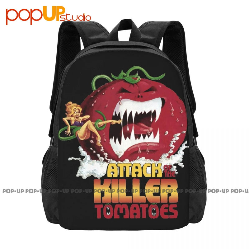 Killer Tomatoes Backpack Large Capacity Vintage Shoe Bag Gymnast Bag