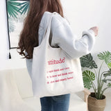 Women Canvas Tote Shopper Bags Casual Shoulder Bag Eco Reusable Shopping
