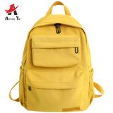 Attra-Yo Women Backpack Waterproof Nylon Backpack Multi-Pocket