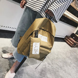 Attra-Yo Canvas School Backpacks Student Bag Personality Ribbon