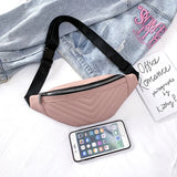 Attra-Yo Plaid Messenger Belt Bag Women Girl Fanny Chest Pack Geometric Patterns