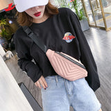 Attra-Yo Plaid Messenger Belt Bag Women Girl Fanny Chest Pack Geometric Patterns