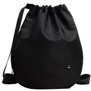 Attra-Yo Women's Crossbody Bucket Bag Nylon Shoulder Strap Drawstring