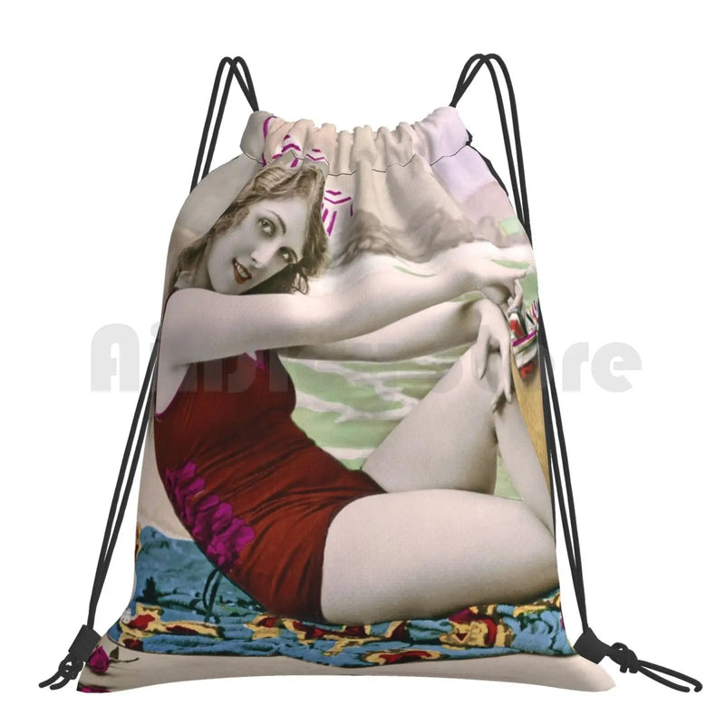 20S Beach Backpack Drawstring Bag Waterproof Gym Bag