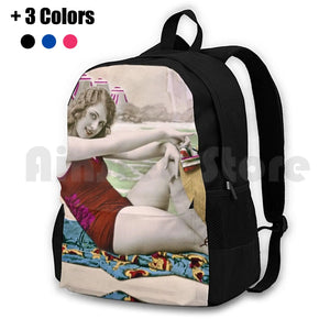 20s Woman Backpack For Outdoor Hiking Camping Travel Beach