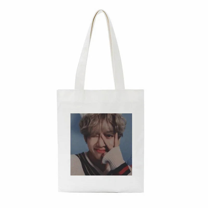 August D Graphic Print Handbags Harajuku Large Capacity Bag