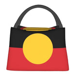 Aboriginal Flag Lunch Bag Outdoor Picnic Cooler Thermal Bento Box Women Shoulder