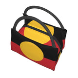 Aboriginal Flag Lunch Bag Outdoor Picnic Cooler Thermal Bento Box Women Shoulder
