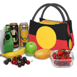 Aboriginal Flag Lunch Bag Outdoor Picnic Cooler Thermal Bento Box Women Shoulder