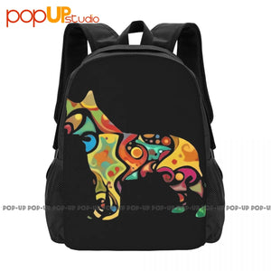 Australian Cattle Dog Backpack Large Capacity Vintage Art Print 3D Printing Bags