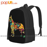 Australian Cattle Dog Backpack Large Capacity Vintage Art Print 3D Printing Bags