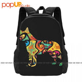 Australian Cattle Dog Backpack Large Capacity Vintage Art Print 3D Printing Bags
