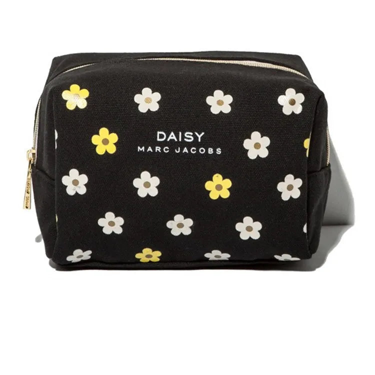 Ausuky Small Chrysanthemum Pattern Cosmetic Bag