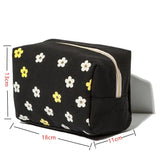 Ausuky Small Chrysanthemum Pattern Cosmetic Bag