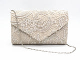 Ausuky Women Casual Clutch Envelope Bag Lace Dinner