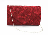 Ausuky Women Casual Clutch Envelope Bag Lace Dinner