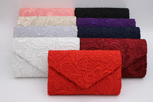 Ausuky Women Casual Clutch Envelope Bag Lace Dinner