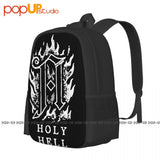 Architects Band Flame Backpack Large Capacity Foldable School Sport Bag