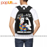Autism Mom Unbreakable Autism Awareness Backpack