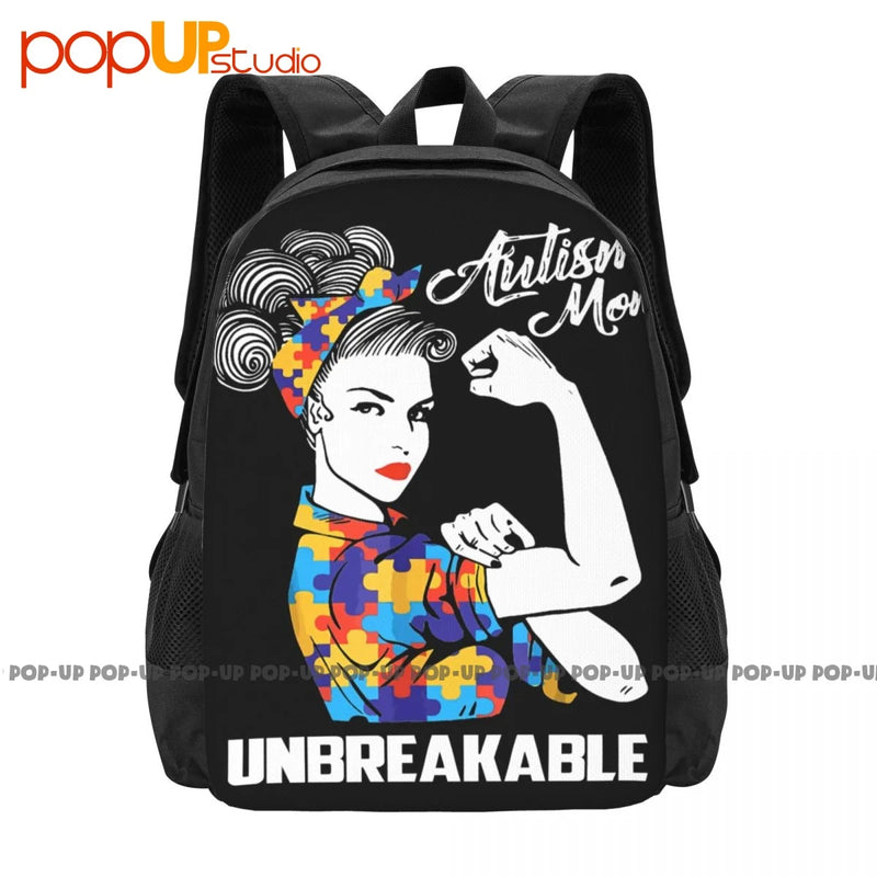 Autism Mom Unbreakable Autism Awareness Backpack