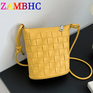 Autum Women's Small PU Leather Bucket Bag Handbag