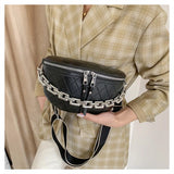 Autumn Waist Pack Acrylic Chain Indentation Chest Bag