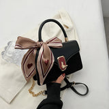 Autumn Winter High-Quality Small Square Bag Velvet Splicing