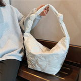 Quilted Bag Padded Space Women's Bags Cotton Clothes Satchels BM44