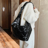 Quilted Bag Padded Space Women's Bags Cotton Clothes Satchels BM44