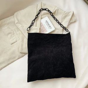 Solid Chain Tote Niche One-shoulder Diagonal Bag