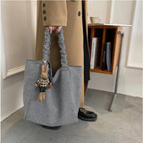 Plaid Tote One-shoulder Canvas Bag