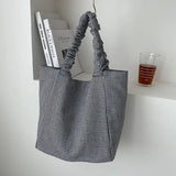 Plaid Tote One-shoulder Canvas Bag
